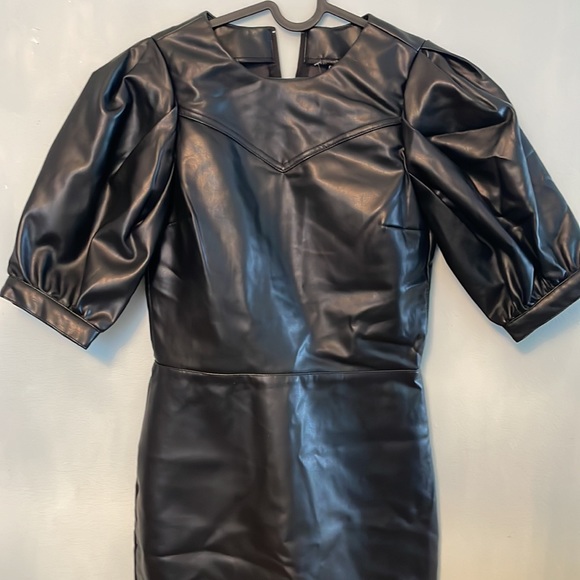 H&M Pleather Mini Dress - Picture 2 of 3